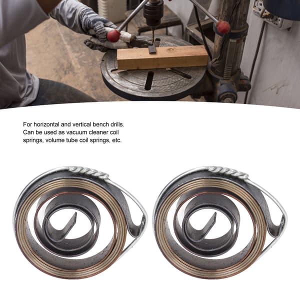 2-pack 8 mm x 35 mm spiralfjäder för svarvpinolmatning 0.15