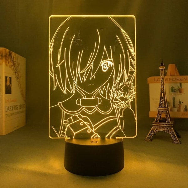Stor Fate Okita Souji LED-nattlampe for soveromsdekor