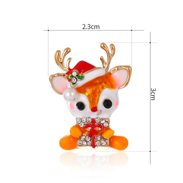 Mode Jul Älg Brosch Dam Kläder Smycken Fest Acc A 1pc A 1pc