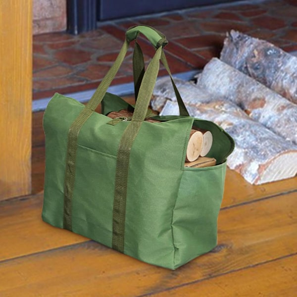 Logs Tote Bag - Vandtæt brændeholder | Stor kapacitet indendørs brændetaske til pejs, camping og rejser