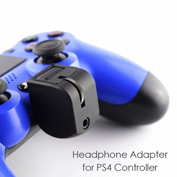 Gamepad Headset Adapter Justerbar Lydstyrke Headset til PS4 Controller