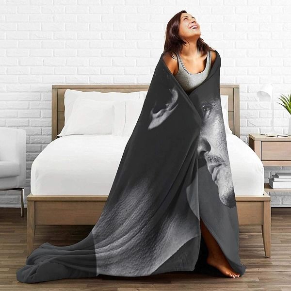 Pedro Pascal Fleecefilt Sängfilt Lätt Super Mjuk Mysig Lyx Sängfilt Microfiber -t93 50x40in 125x100cm