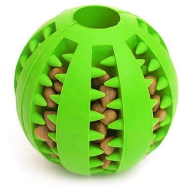 Hundleksaksboll, giftfri och bitresistent för hundar - Grön