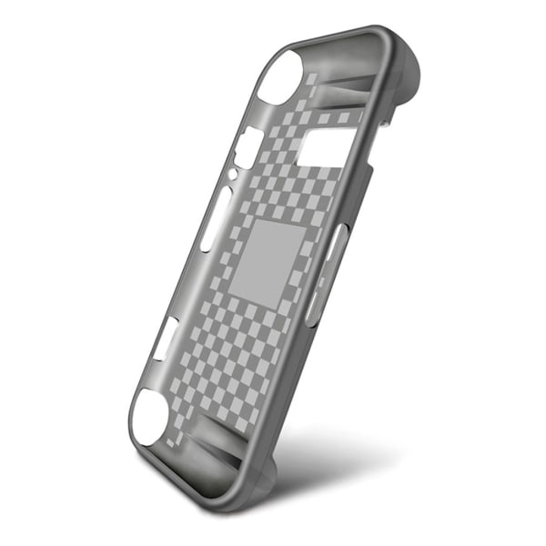 Transparent transparent case för strömbrytare OLED handhållen cover Case transparent cover Silvergrå