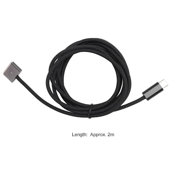 MagSafe 3 Opladerkabel 2m – USB-C Sort Svart