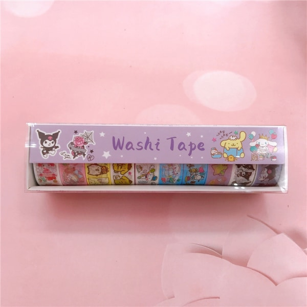 10 kpl 15mm*2M e Cartoon Washi Tape Maskeringstejp Kawaii Decorati