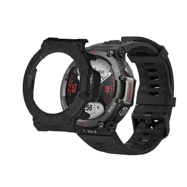 2-i-1 case + skärmskyddsglas för Amazfit T Rex 2 Trex 2 Smart Watch Bumper