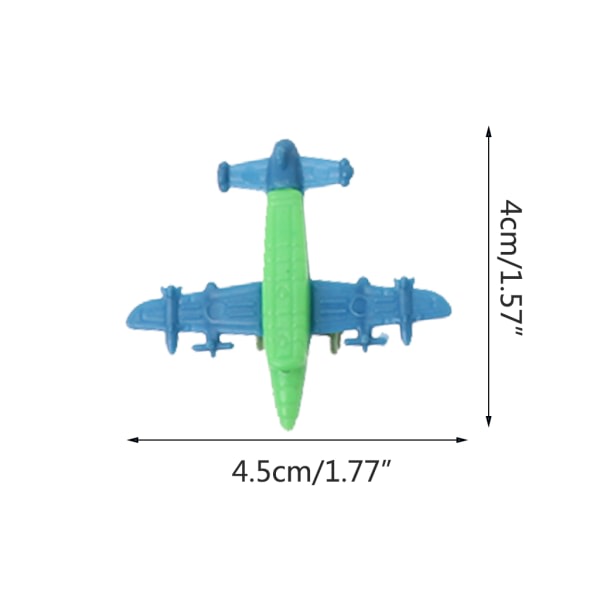 10 st Mini Plast Bombplan Jagarflygplan Modell Leksak Militära presenter Barn