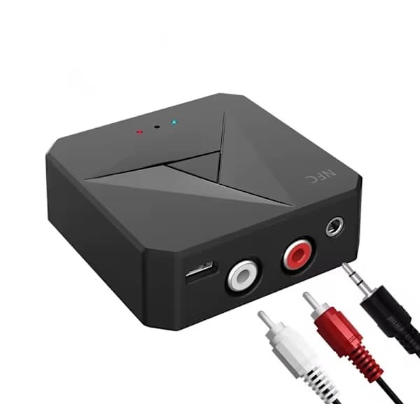 Bluetooth RCA/AUX-sovitin – NFC-anturi