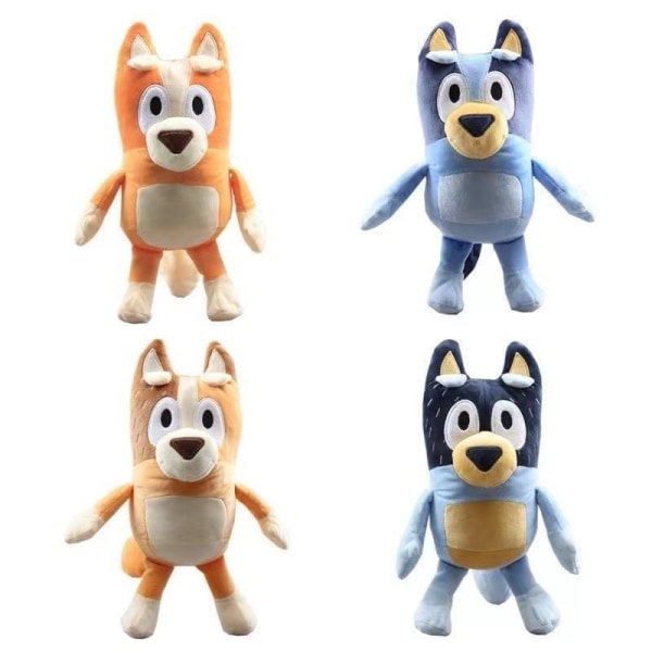 Blå familie plyslegetøj anime omkring søde hund ragdukke Bluey Mummy 28cm