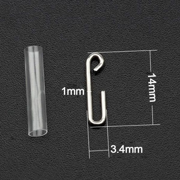 40st Lure Fishing Connector Snabbfiske Snaps TRANSPARANT transparent