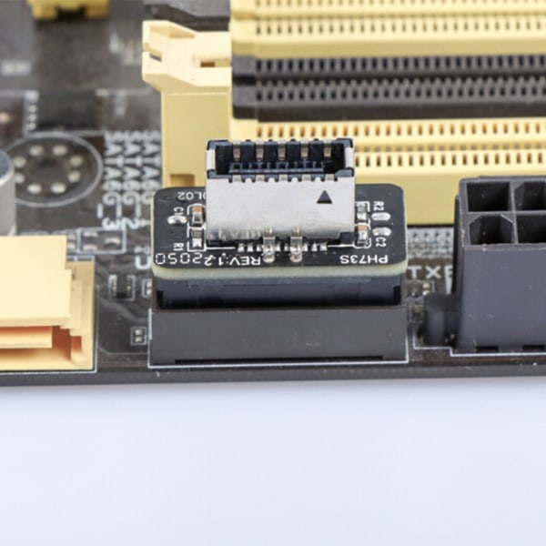 USB 3.0 intern header till USB 3.1/3.2 typ C front typ E adapter 20pin till 19pin converter för PC moderkortskontakt