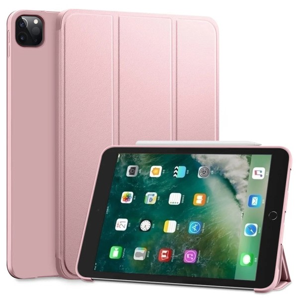 Case för Apple iPad Pro 9.7 2017 2018 5:e 6:e generationens Trifold Magnetic Flip Smart Cover för iPad Air 1 2 9.7 2013 2014 Rosa Soft Case