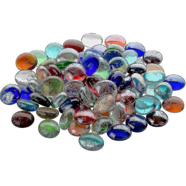 Glas Pebble 500g Glas Pebbles til Akvarium og Dekoration Glas Nuggets 20cm Perler Stene Fisk Akvarium Perler