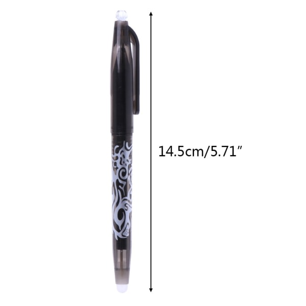 Raderbar påfyllningsbar gelbläckpennor Raderbar överstrykningspenna 0,5 mm Finpunktsbläck för DIY Scrapbooking Rosa