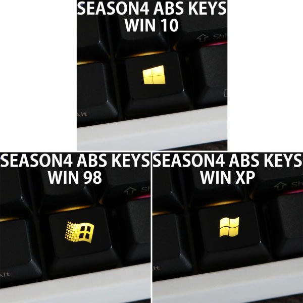 1 ST ABS Bakgrunnsbelyst Keycap for Creative 1.25U OEM-profil WIN for nøkkelknapp for RGB Mekanisk Spiltangentbord gjør det selv WIN 10