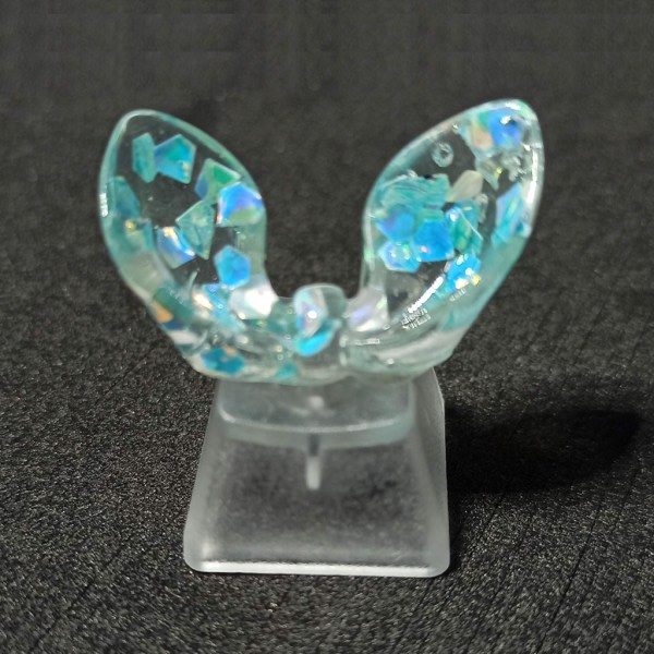 Bakgrundsbelyst Bow Keycap Söt Ren Bedårande Rosett Keycap Mekaniskt Tangentbord Transparent Keycap R4 Cap Gul