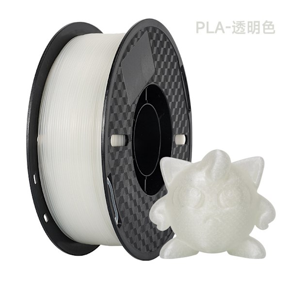 1,75 mm 3D printerfilament 1 kg spole vakuumforseglet til FDM-printere Translucent color