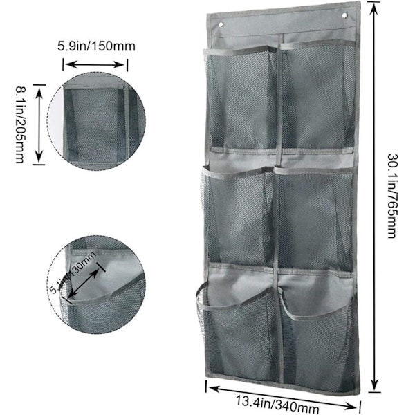 2-pack Hängande Skohylla, Vikbar Dörrskohylla för Hem, Husvagn, Sovrum