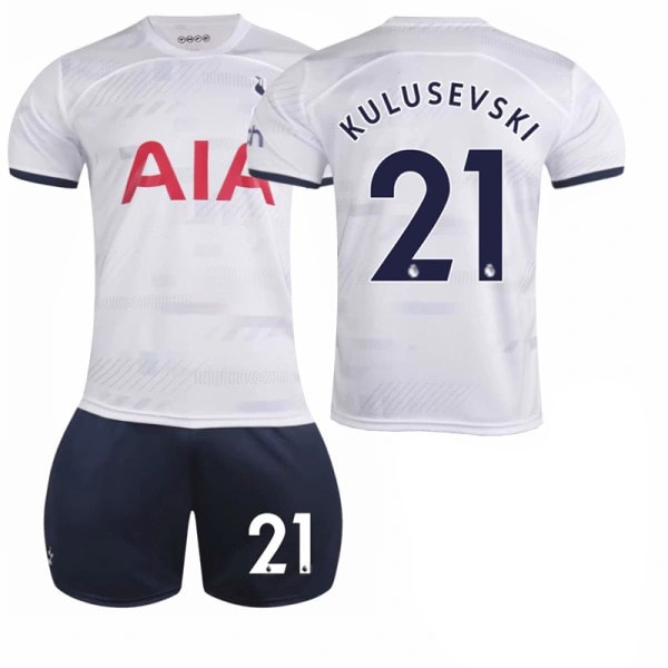 2324 Tottenham Hotspur Hjemme 21 Kuluszewski fotballdraktersett for menn shirt and short #24