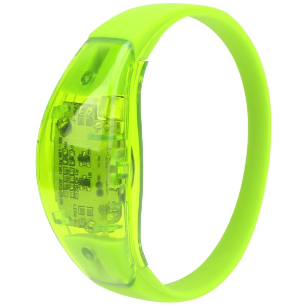 Night Running LED-armband Ljudkontroll Lyser upp Silikonblinkande armband för PartyGreen