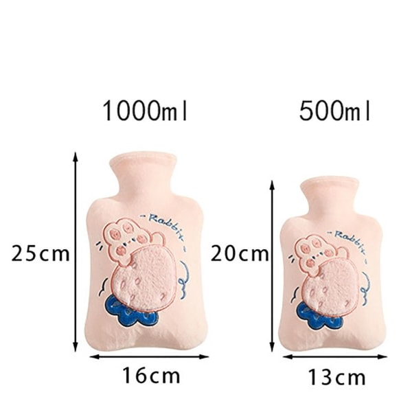 Varmtvannspose Søt Håndvarmer BLÅ 1000ML