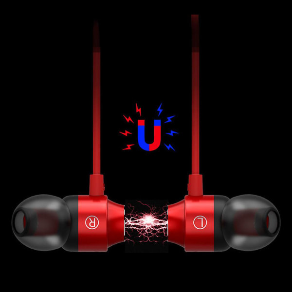 Typ-c Usb-c in-ear hörlurar Headset Hörlurar hörlurar med trådstyrd mikrofon Röd Red