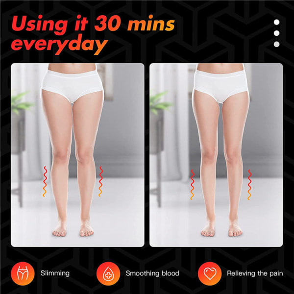 Smart Foot Massager USB Opladningsbar Elektronisk Puls Foot Physiotherapy Health Massage Pad (svart)