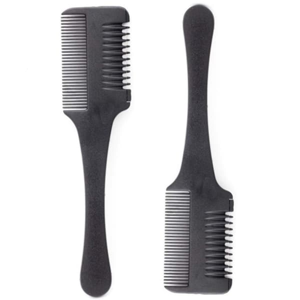 Praktisk Stylingkam med Razor Sort Svart