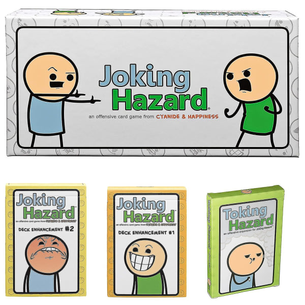 Joking Hazard Kortspel Joking Hazard Av Cyanid Happiness Rolig komisk byggnad Festspel Förbättring #1 Expansion Pack