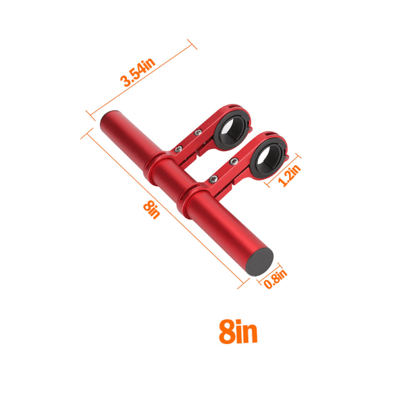 Elektrisk skoter multifunktionell förlängningsstång För Xiaomi skoterförlängning av styrets förlängningsrör elektriska skotertillbehör Röd
