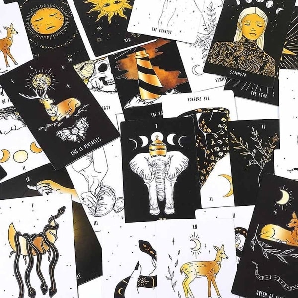 12*7 cm Uusi Kuu Tarot-korttipeli