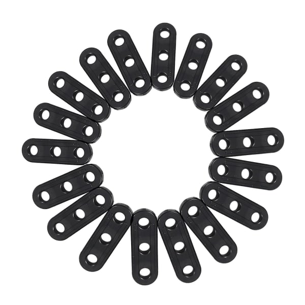100-pack Tältfästen, Snöre, Glidlås, Lås, Utomhuscamping, Plast, Vindrep, Spänne, Utomhustält, Repspänne