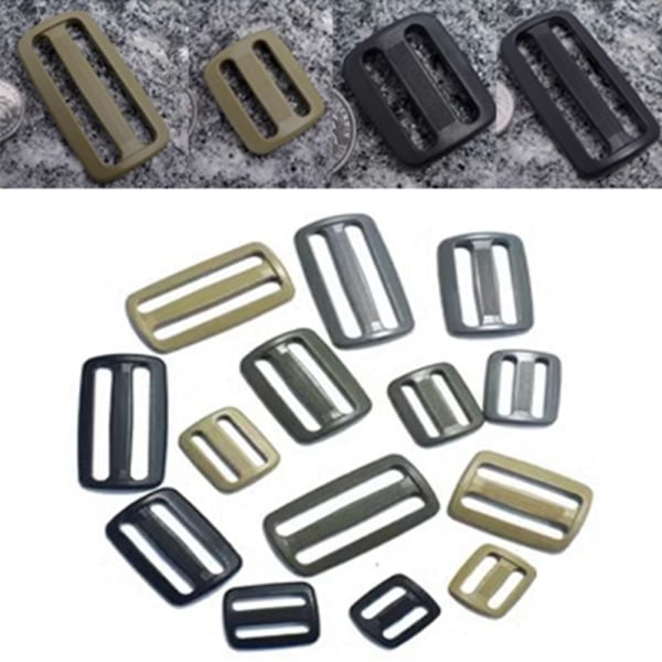 5 kpl Tri Glide Slider -lukit KHAKI 2MM Khaki 2mm