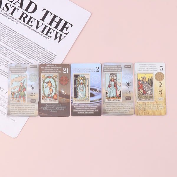 NYTT Learning Tarot Card Game Brädspel Engelska spelkort W Monivärinen one size Multicolor one size