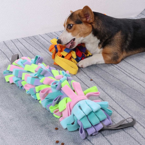 Snuffelmatta för hundar Sniffing Pad Interaktiv Valp Pussel Leksak Slow Feeder Nosework Godis Matningsmattor för ångest Grå