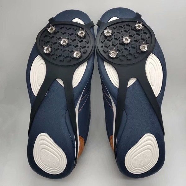 Udendørs Sport Kalebasformet 8 Fem-Tandet Anti-Slip Isbrodder Udendørs Anti-Slip Dæk Snesko Enkle 5-Tandet Isbrodder (Rød M-Kode)