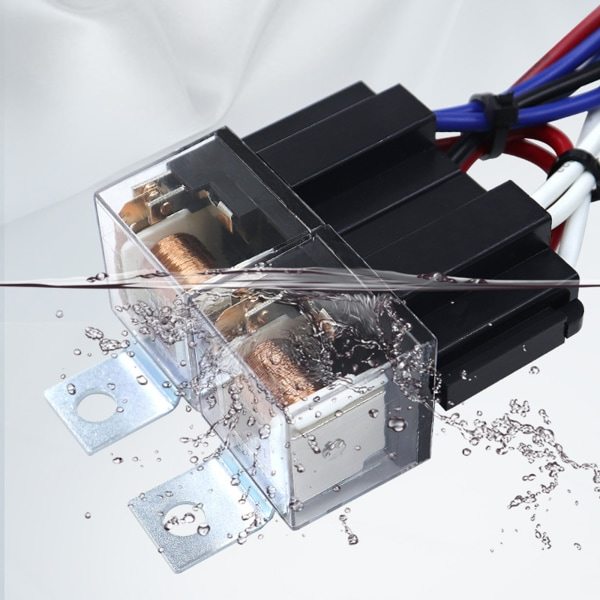 Bilforlygte H4 Halogenpære Brightener Relæ Ledningsnet 12V/24V Modifikation Pære Fatning Orange 24V