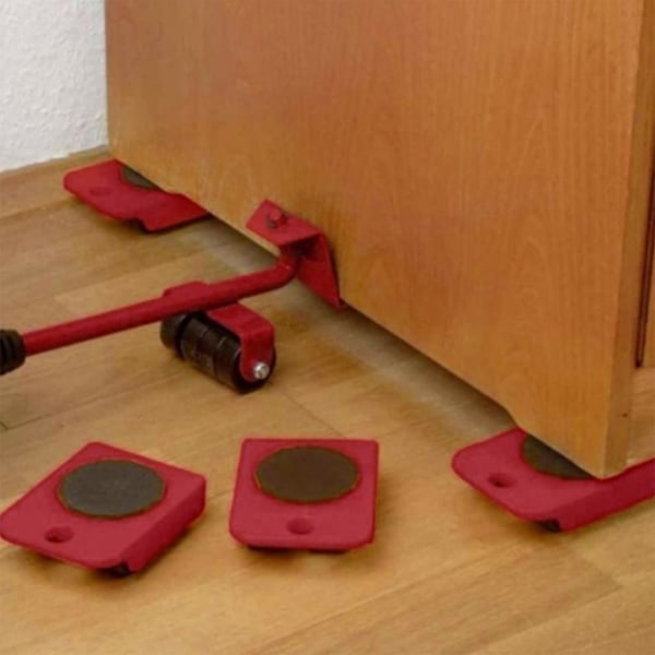 Möbellyftare Lätt att flytta-Sliders 5Pack-Mover Set för Kylskåp Justerbar-Höjd -Maximal belastningsvikt 200kg Base
