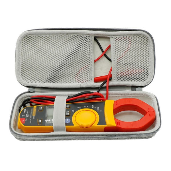 Bekväm väska för F317 F319 F365 multimeter Dragkedja Svart