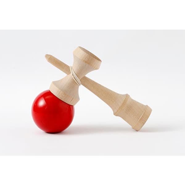 Trä Kendama, röd röd röd