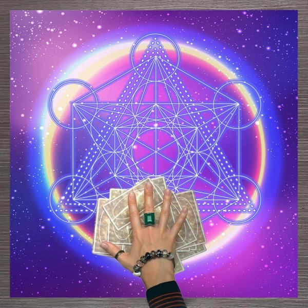 23x23 tommers bordsklede for brettspill, Magician Daily Pad Tarot-duk, Rune-spådom, alter-duk, Tarot-lapp, bordsklede TLB18 75