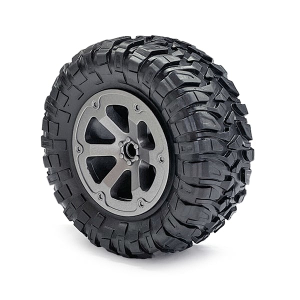 Kestävät R/C -raakelin pyörän renkaat ja navat 4 kpl/setti WPL 1:12 4x4WD:lle