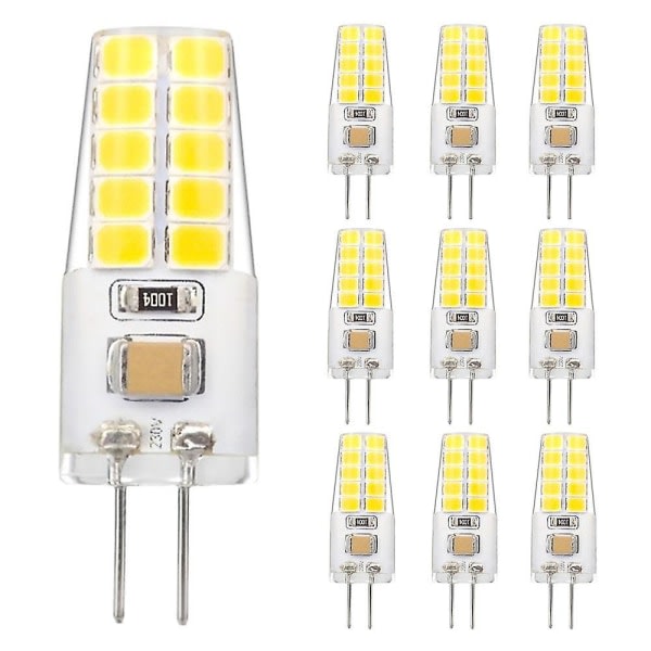 10 stk G4 LED-pære 3w kan erstatte Jc Halogen 30w glødelampe dimming Ac