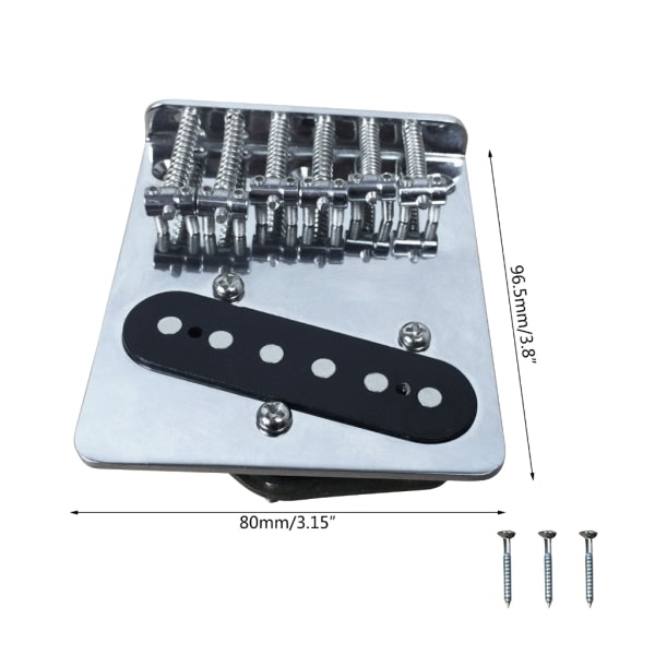 6-strengers gitarrsal, bakstykke for gitar TL elektrisk gitar Tremolo Bridge Standard gitartilbehør deler