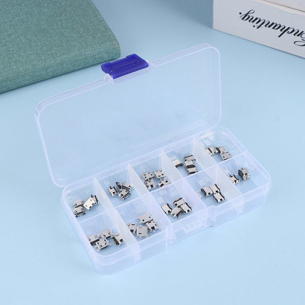 50st/låda 10 Modell Micro USB Hona 5pin DIP Typ B SMT USB Con 1pc