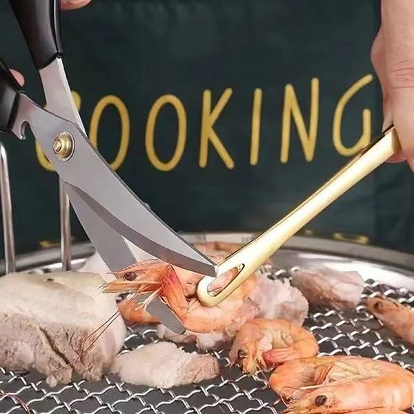 Tang Langt håndtak Sklisikkert brødklemme for desserter Salater Grill Sølv