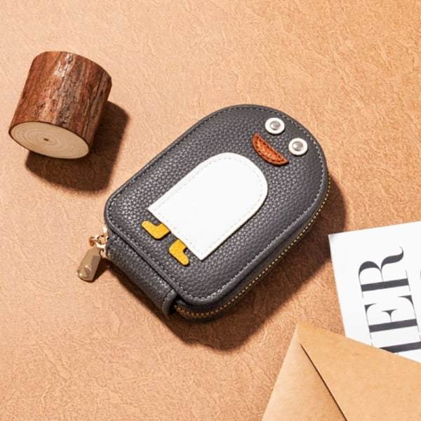 Kvinnor Tecknad Penguin Kreditkortshållare e Organ Style Multi-ca A4