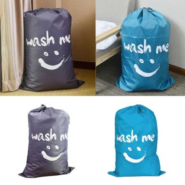 Tvättpåse Resväska Förvaring Förvaringspåse Tvättkorg hine blue one size