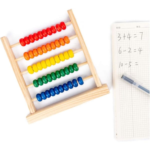 Abacus Klassisk Trælegetøj, Tæl Pærler Matematik Uddannelse